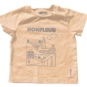 Jacadi girl short sleeves printer T-shirt; white; 100% cotton; Size 24M; 88 cm